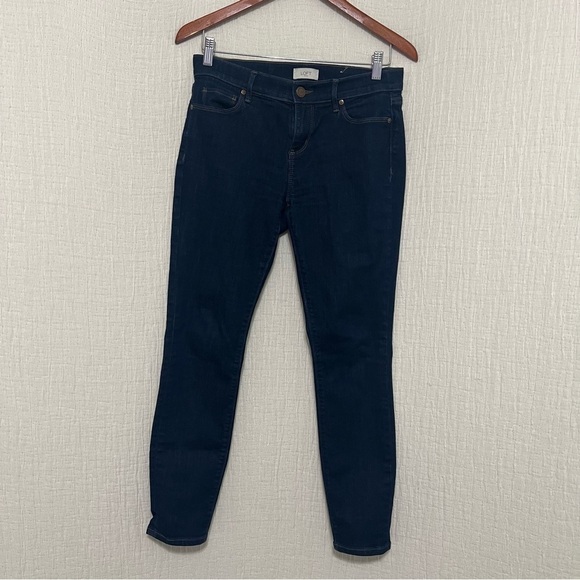 LOFT Modern Skinny Dark Navy Blue Jeans Stretchy size 4 - Picture 2 of 8